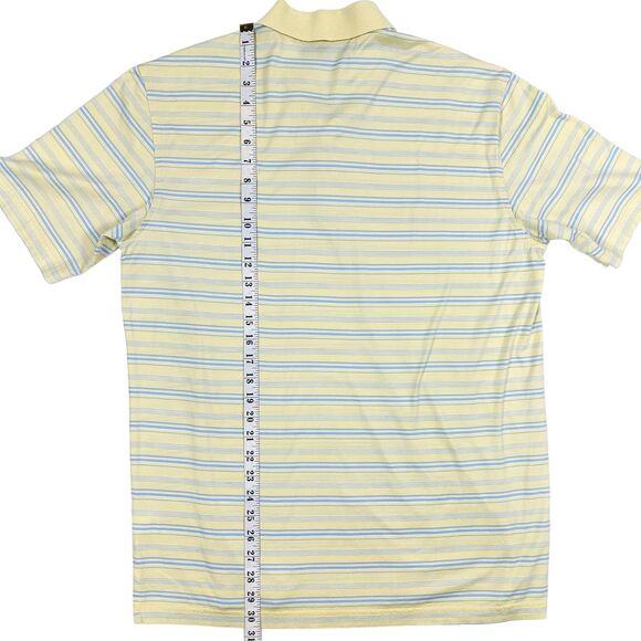 Masters Collection Golf Polo Mens L Striped Short Sleeve Performance Pima Cotton - Picture 5 of 12